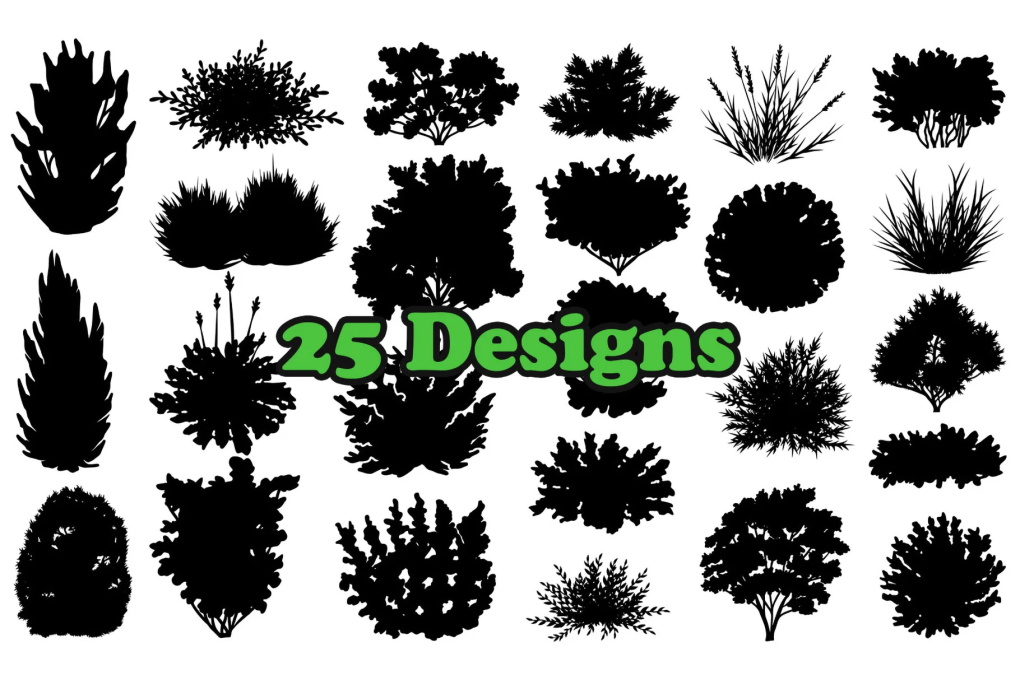 25款多种草绿色植物photoshop笔刷 笔刷资源 第3张