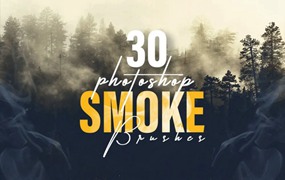 30款烟雾Photoshop笔刷