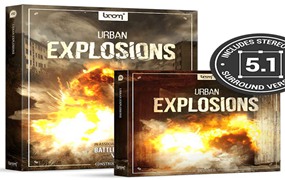 2417个电影游戏预告片炸弹导弹爆炸音效WAV无损音效素材包 Boom Library Urban Explosions Bundle WAV