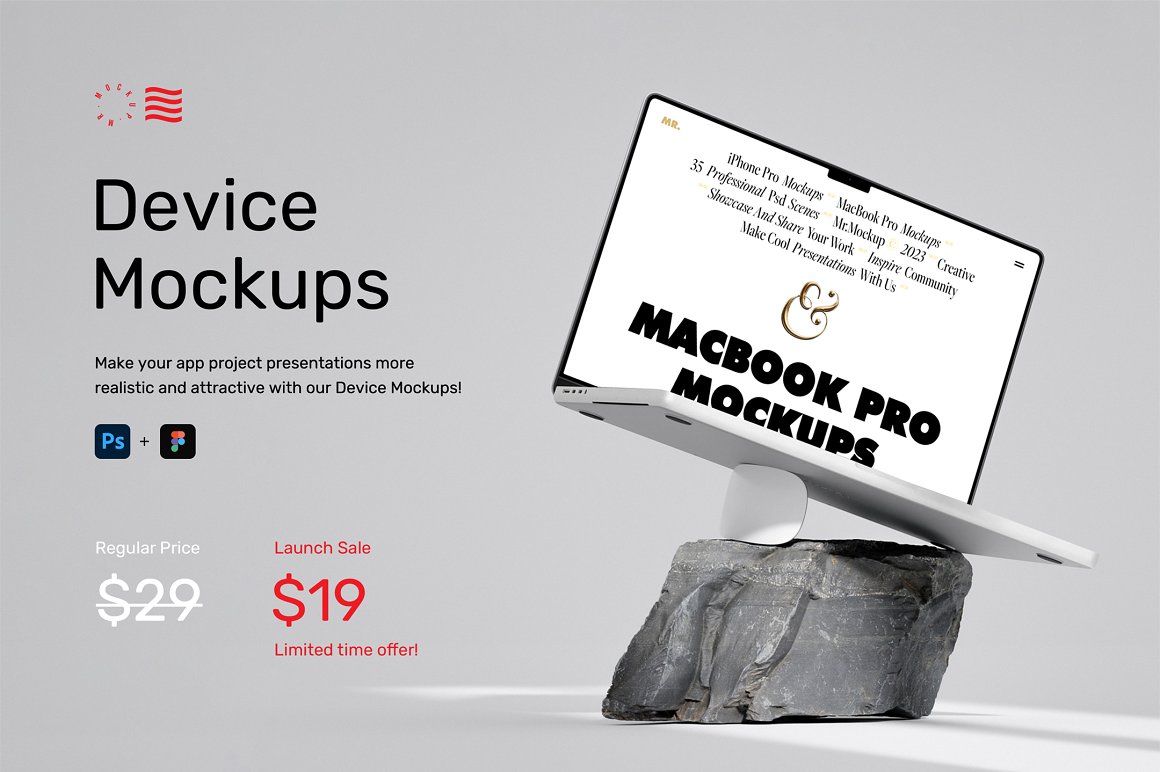 35款高级苹果iPhone 15 Pro手机MacBook笔记本电脑屏幕演示PSD样机模板 Device Mockups – iPhone and MacBook . 第3张