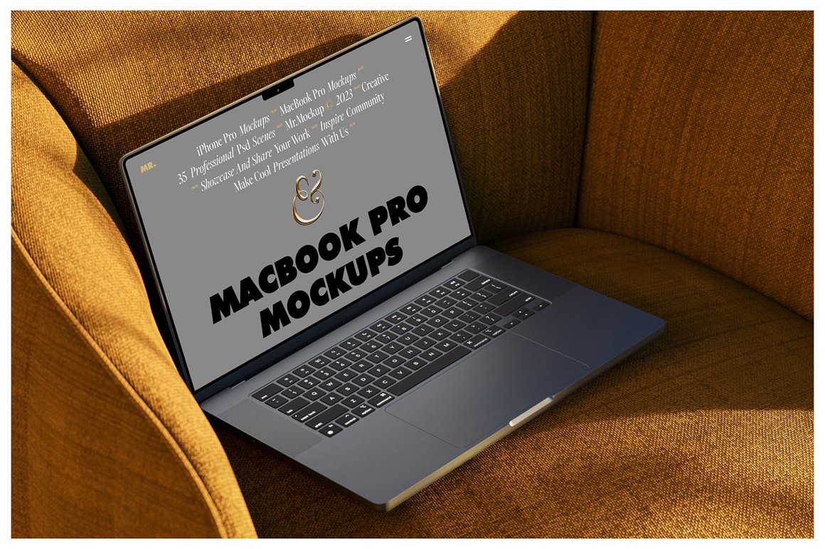35款高级苹果iPhone 15 Pro手机MacBook笔记本电脑屏幕演示PSD样机模板 Device Mockups – iPhone and MacBook . 第5张