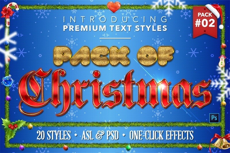 20款圣诞水晶质感文字特效，PSD ASL格式 设计素材 第22张