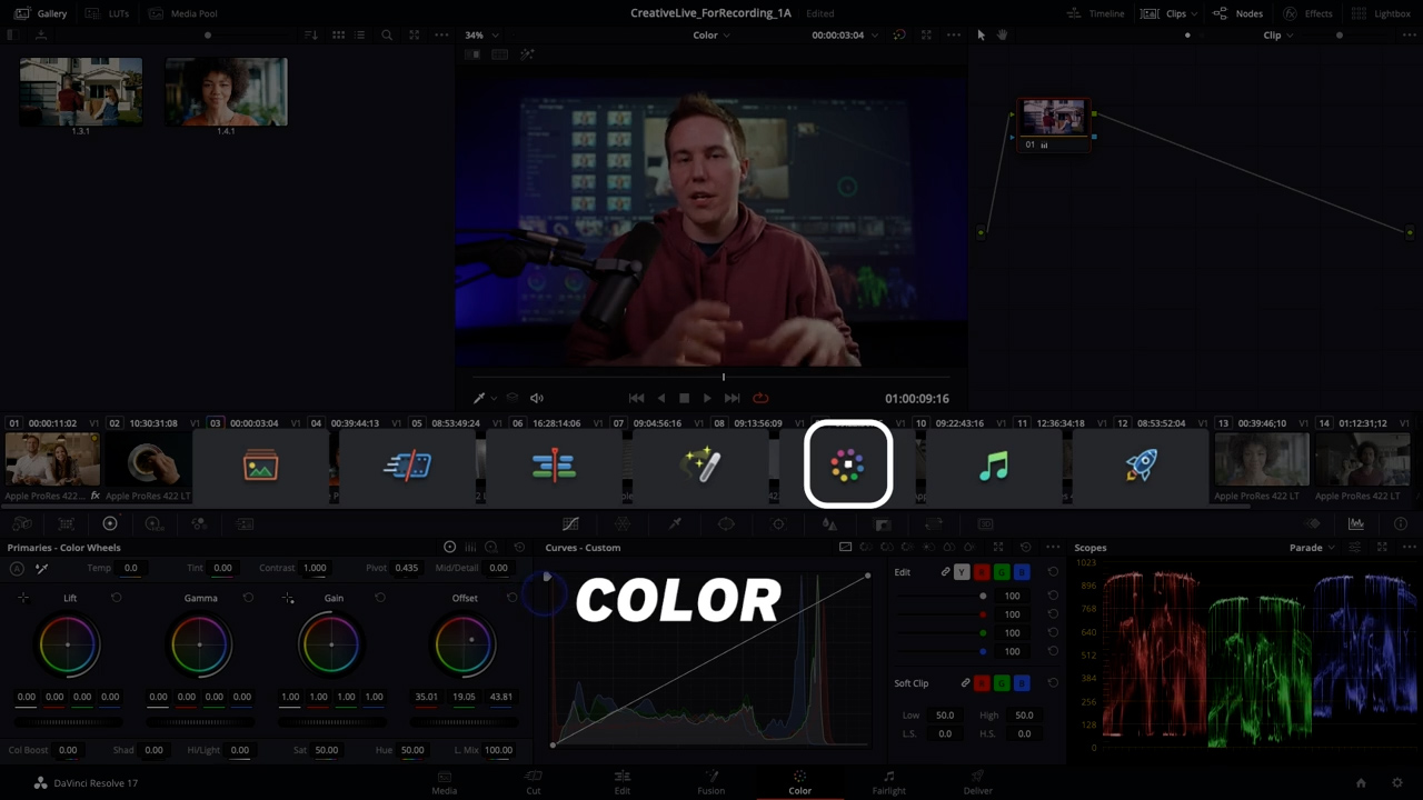 CreativeLive 达芬奇专业级调色课程 Color Correction in DaVinci Resolve . 第3张