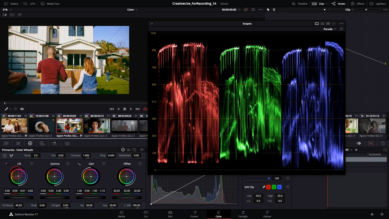 CreativeLive 达芬奇专业级调色课程 Color Correction in DaVinci Resolve . 第6张