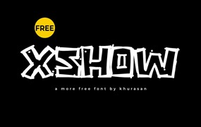 Xshow涂鸦英文字体，免费可商用