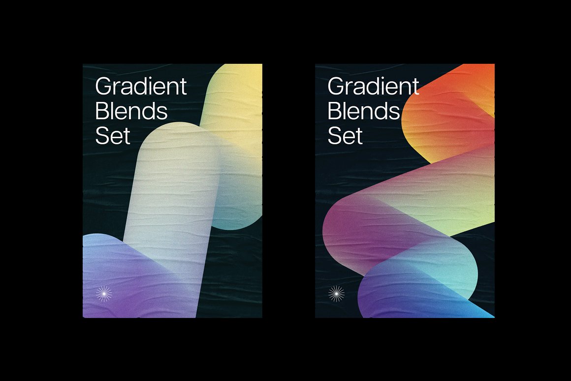 166款未来超现实主义抽象3D立体几何噪点渐变背景图片设计素材合集 Blender – Gradient Blends Collection . 第5张