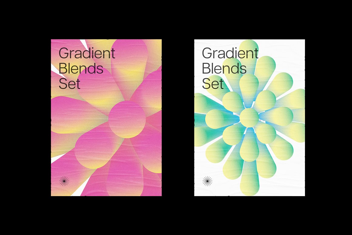 166款未来超现实主义抽象3D立体几何噪点渐变背景图片设计素材合集 Blender – Gradient Blends Collection . 第9张