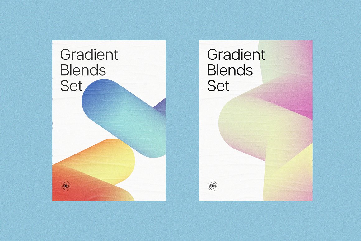 166款未来超现实主义抽象3D立体几何噪点渐变背景图片设计素材合集 Blender – Gradient Blends Collection . 第12张