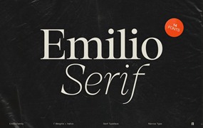 Emilio现代衬线英文字体完整版