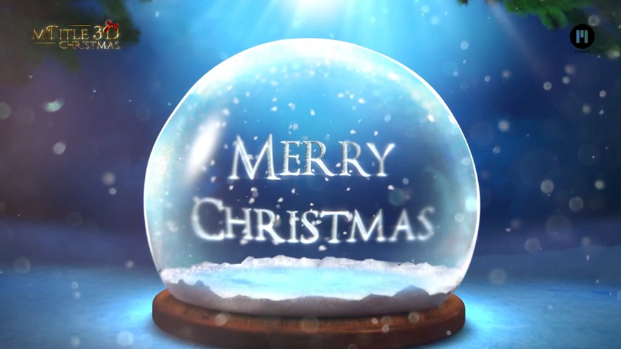 FCPX插件：15个圣诞节日主题3D三维文字标题动画预设 MotionVFX – mTitle 3D Christmas 插件预设 第3张