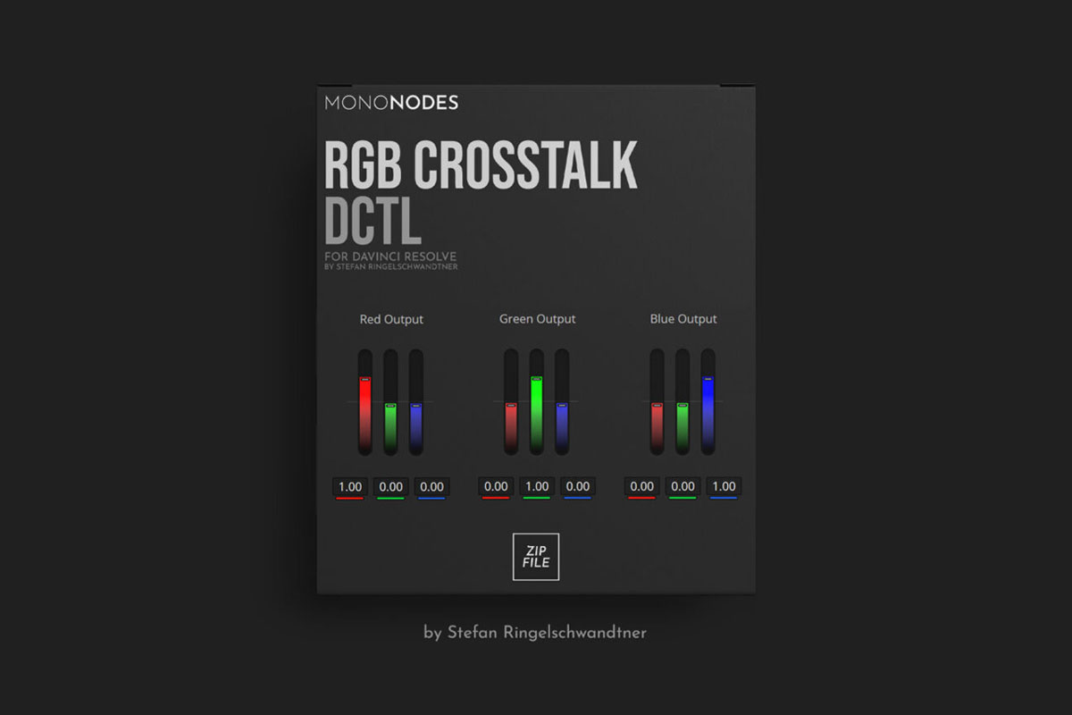 MonoNodes – RGB Crosstalk DCTL 达芬奇RGB串扰混合器DCTL电影胶片模拟调色插件 插件预设 第1张