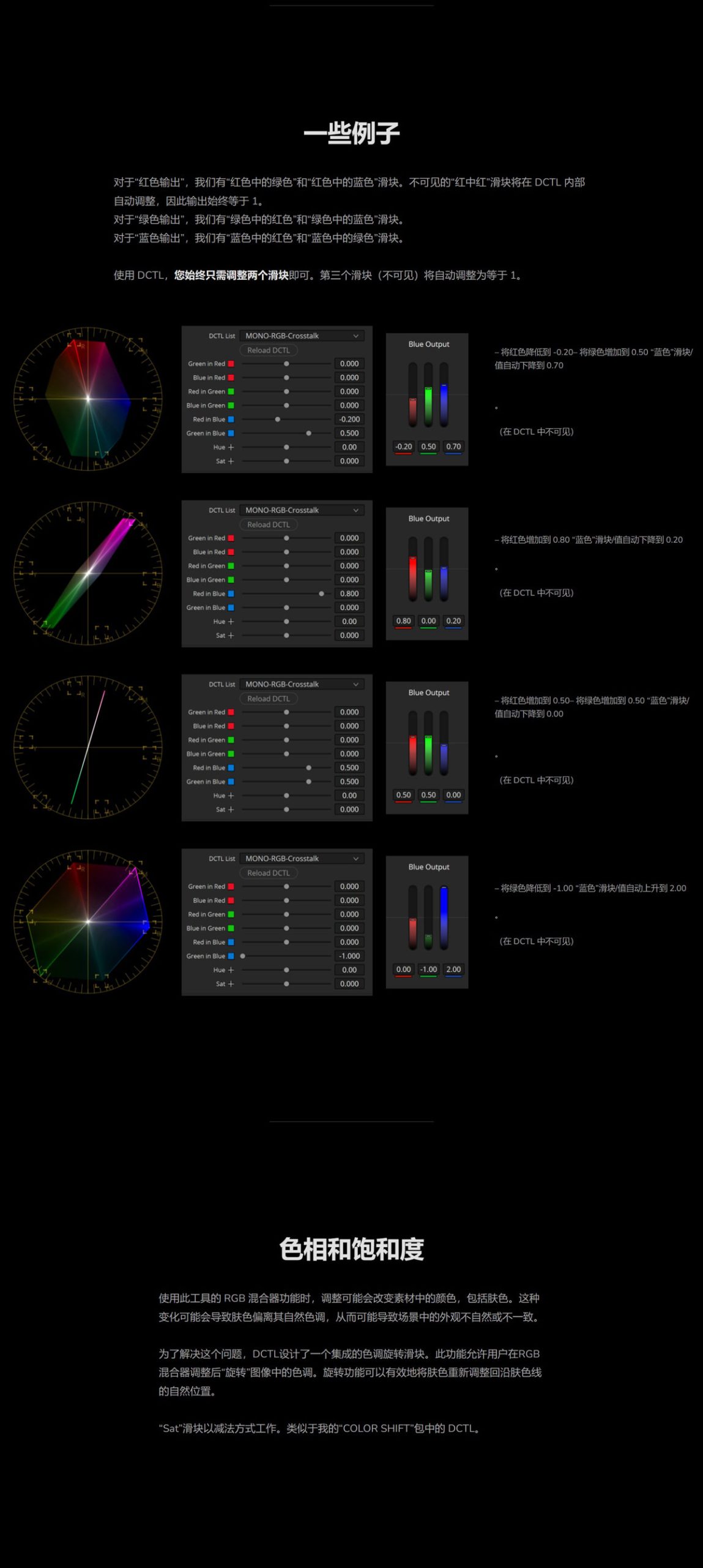 MonoNodes – RGB Crosstalk DCTL 达芬奇RGB串扰混合器DCTL电影胶片模拟调色插件 插件预设 第4张
