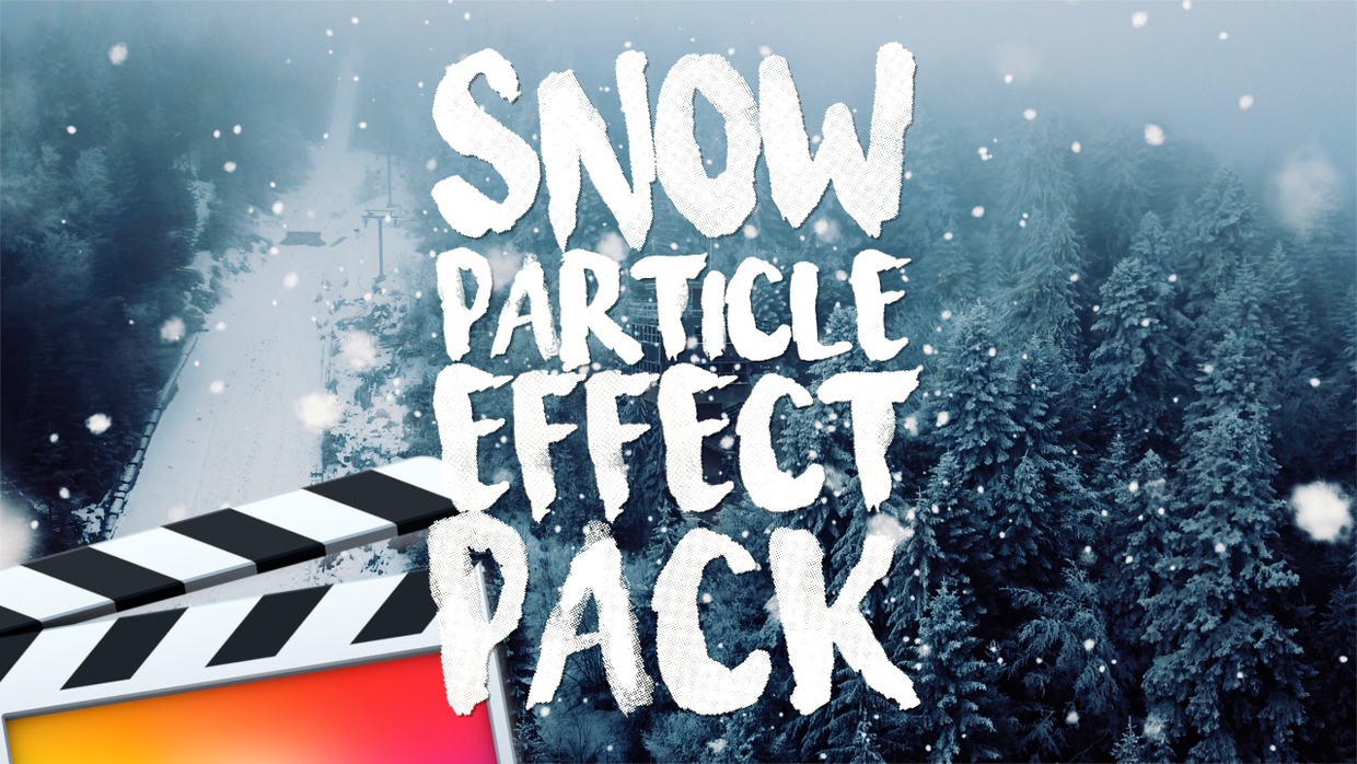FCPX插件：8种冬季大雪纷飞雪粒子雪景特效预设插件 Ryan Nangle – Snow Particle Effects Pack – Final Cut Pro 插件预设 第1张