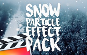 FCPX插件：8种冬季大雪纷飞雪粒子雪景特效预设插件 Ryan Nangle – Snow Particle Effects Pack – Final Cut Pro