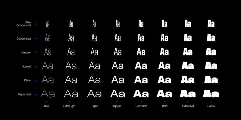 Herokid现代极简英文字体完整版 设计素材 第10张