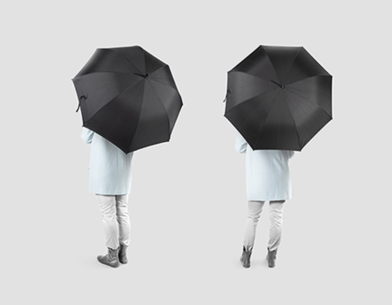 14款雨伞logo展示效果vi智能贴图样机PSD模板 样机素材 第6张