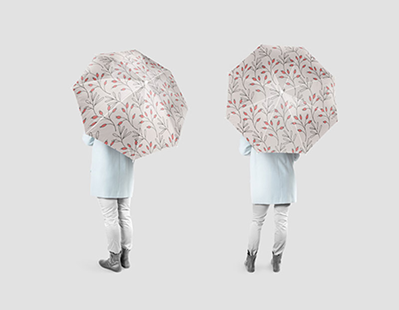 14款雨伞logo展示效果vi智能贴图样机PSD模板 样机素材 第7张