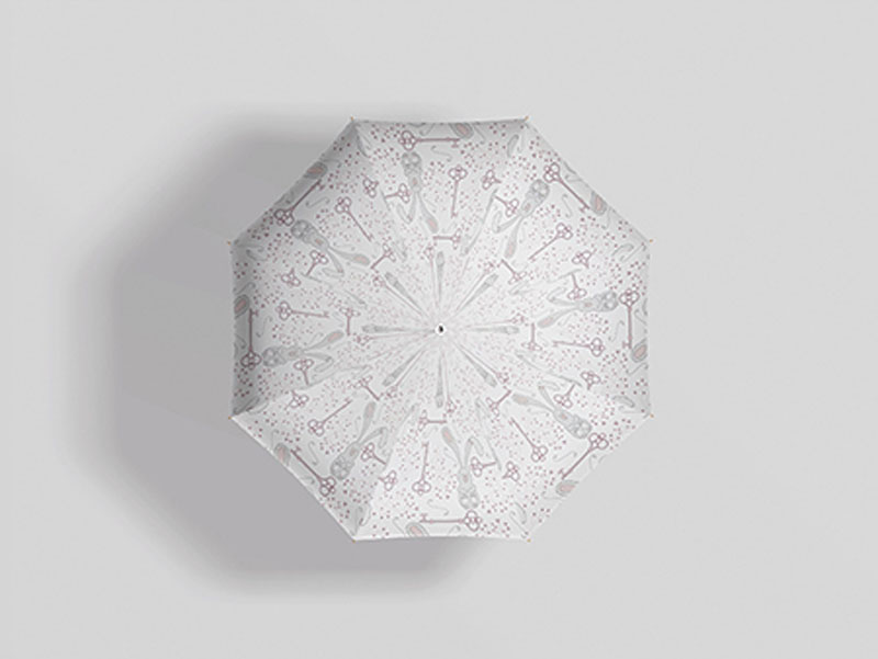 14款雨伞logo展示效果vi智能贴图样机PSD模板 样机素材 第10张