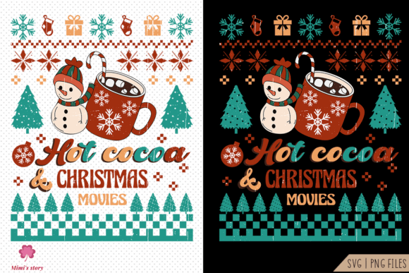 20个复古圣诞节印染图案套装PNG/SVG矢量素材 图片素材 第6张