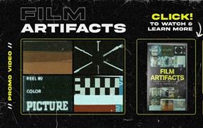 Tropic colour 复古CRT胶片高分辨率灰尘污垢电影视频素材 FILM ARTIFACTS