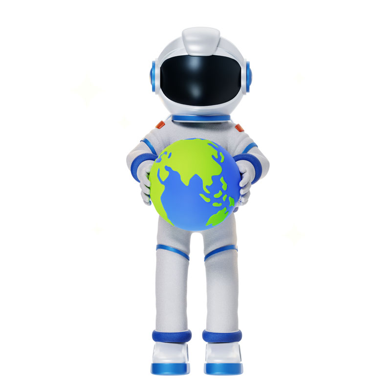 15款空间站宇航员插图PNG/Blender格式3D模型 图片素材 第10张