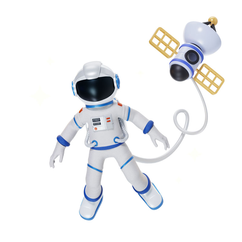 15款空间站宇航员插图PNG/Blender格式3D模型 图片素材 第14张
