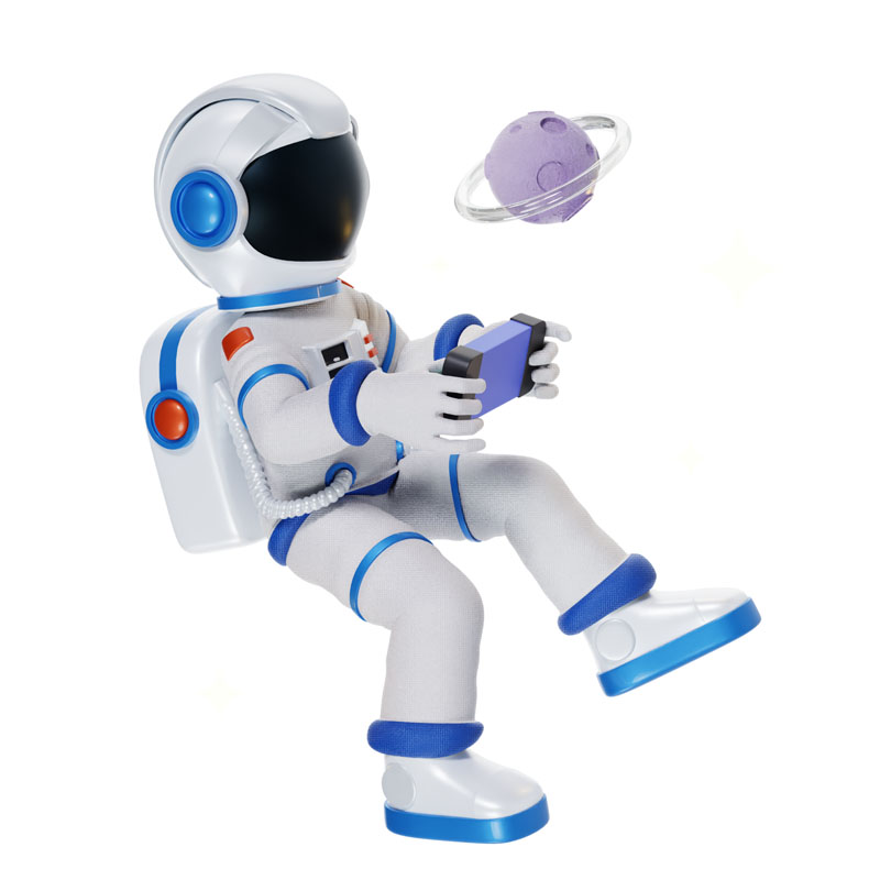 15款空间站宇航员插图PNG/Blender格式3D模型 图片素材 第16张