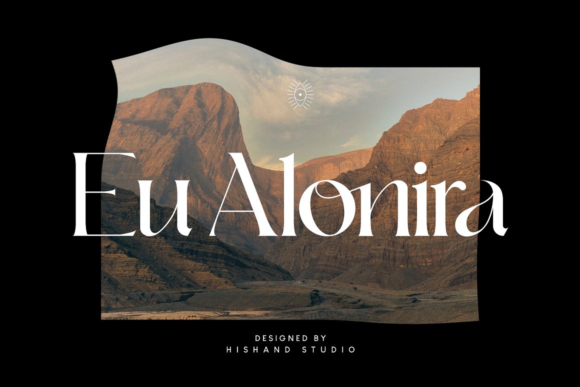 英文字体：时尚优雅品牌婚礼徽标设计衬线英文字体安装包 Eu Alonira Modern Serif . 第2张