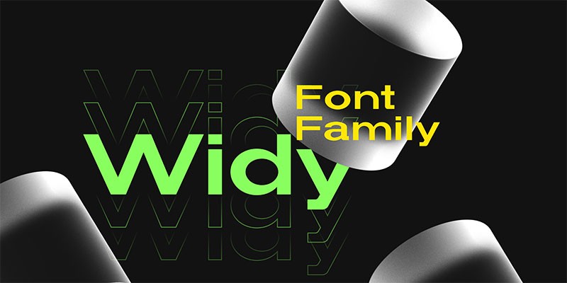 Widy现代无衬线英文字体完整版 设计素材 第1张
