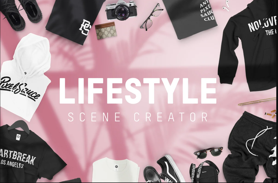 Lifestyle Scene Creator 独特T恤连帽衫鞋子服装品牌生活场景创作者 样机素材 第1张