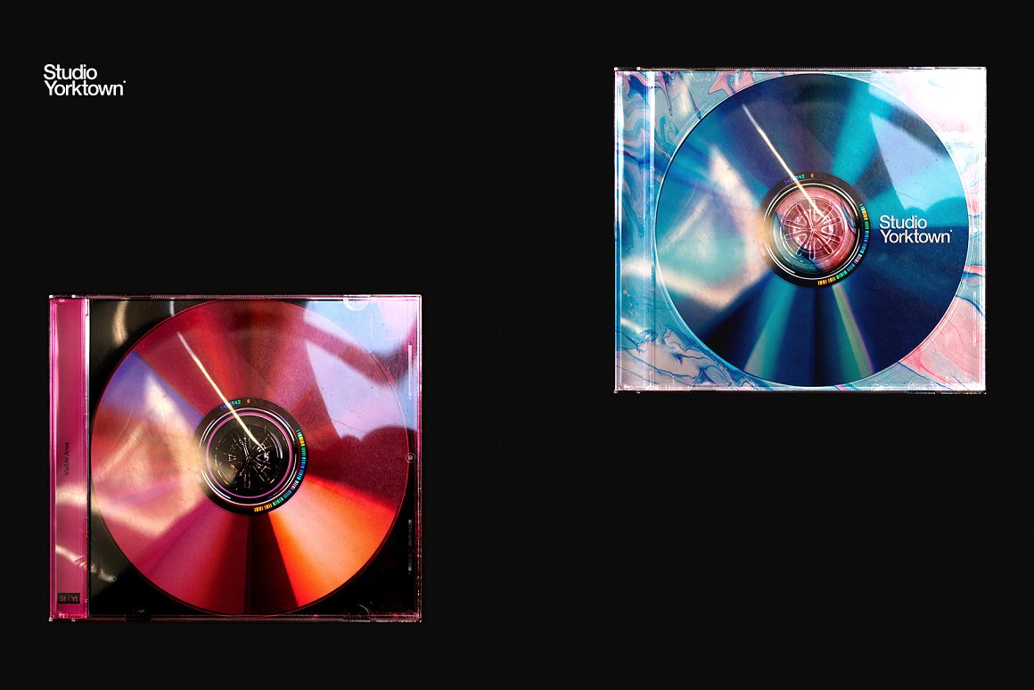 Ongaku – 终极CD唱片包装封面样机PSD模板 样机素材 第3张