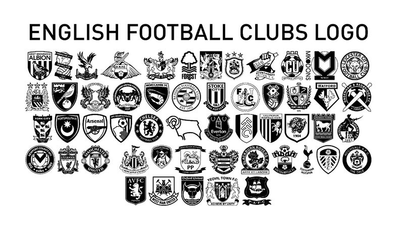 100+欧洲足球俱乐部队徽logo标志字体合集 设计素材 第2张