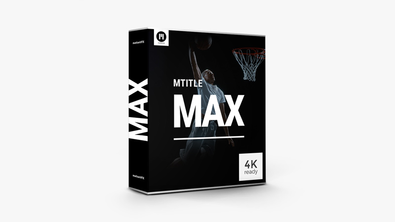FCPX插件：30种超级动力学大标题排版字幕动画预设 MotionVFX mTitle MAX . 第1张