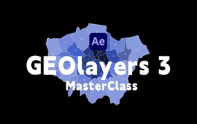 大师课程：世界地图任意位置路径展示动画AE脚本+大师班 GEOlayers 3 MasterClass