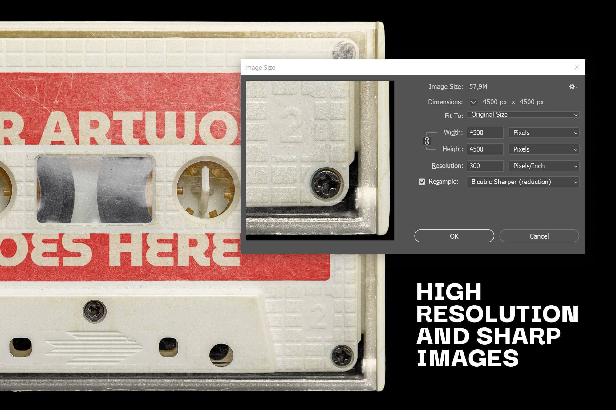 70-80年代复古高质量苏联盒式磁带PSD样机 样机素材 第7张