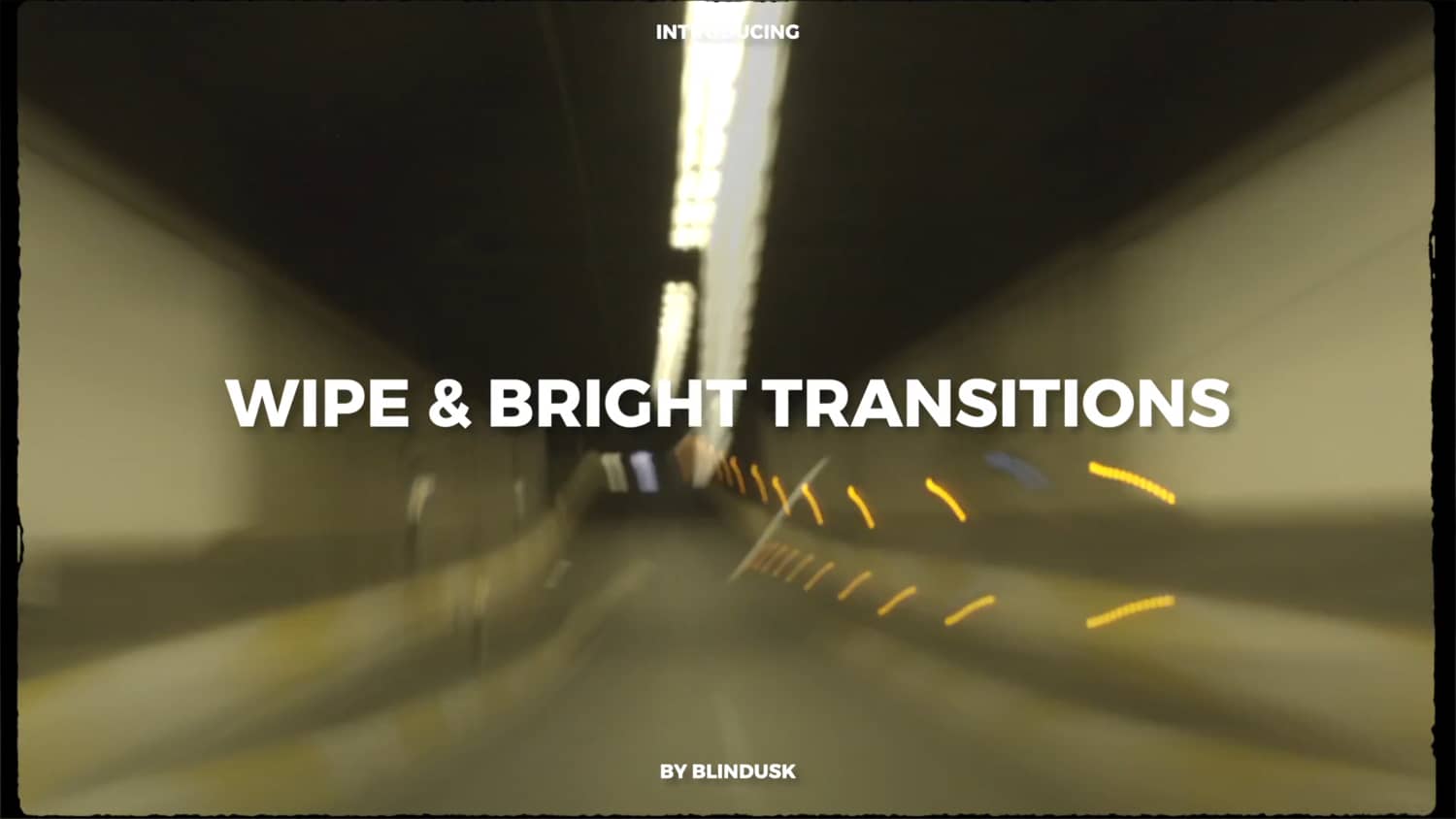 Blindusk 复古灯光隧道动态视觉胶片擦拭过渡转场视频素材+音效素材 影视音频 第2张