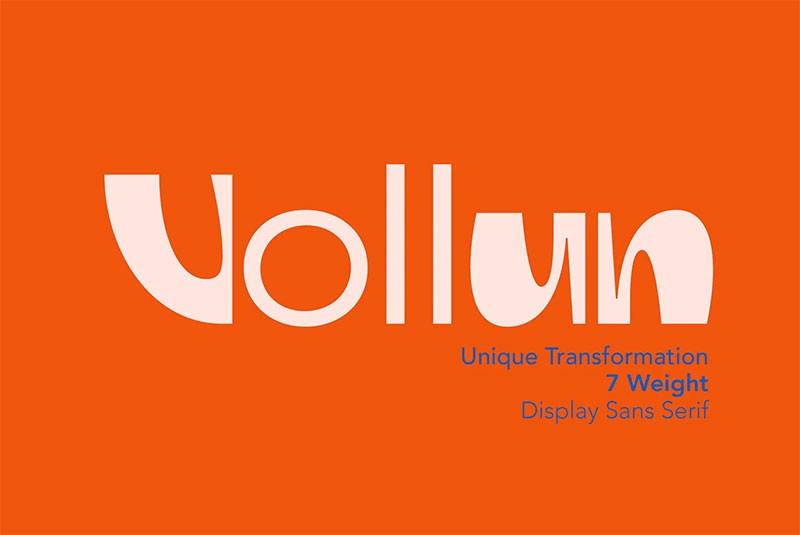 ZT Vollun现代时尚英文字体完整版 APP UI 第1张