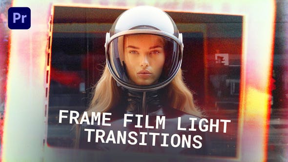 AE/PR/达芬奇模板：复古16/35mm胶片帧损坏毛刺漏光打孔转场过渡包 Frame Film Light Transitions 插件预设 第1张