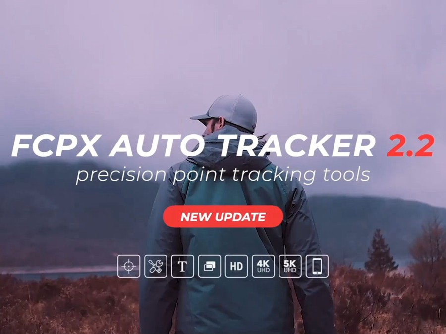 FCPX插件：视频画面人物文字自动精确点跟踪追踪特效插件 Auto Tracker V2.2 . 第1张