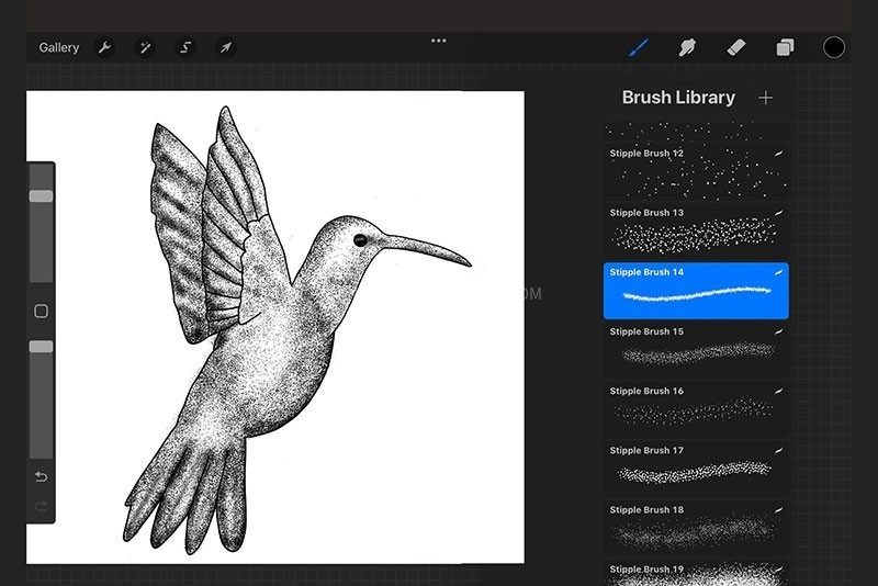 Procreate点状阴影笔刷 APP UI 第5张