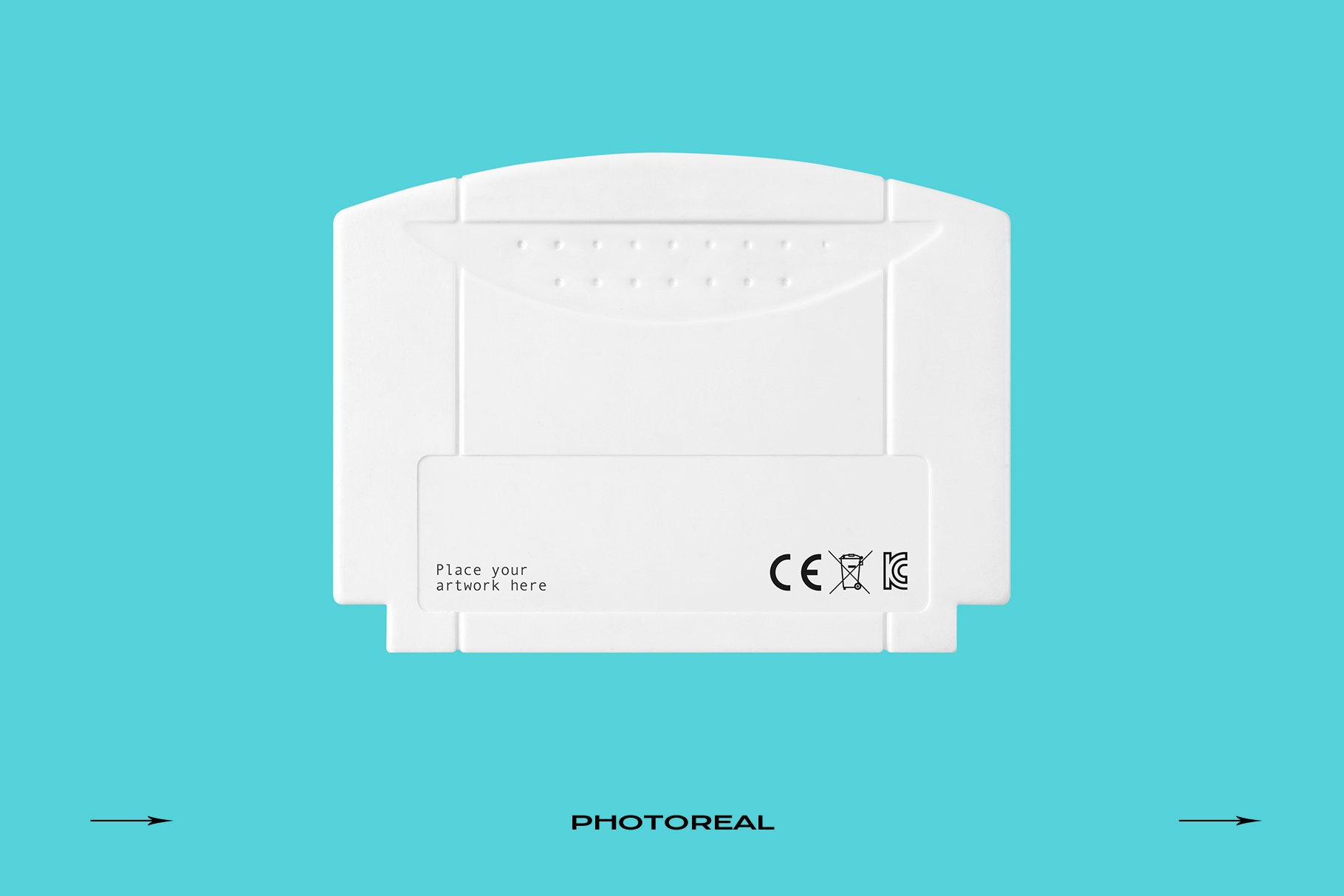新潮复古高分辨率游戏卡带墨盒明外壳贴纸PSD样机模型包 样机素材 第4张