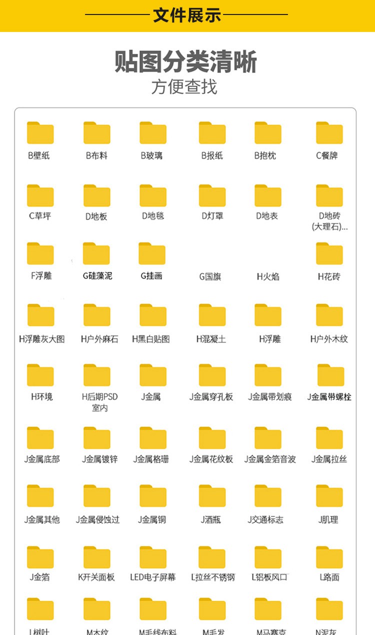 65000张高品质贴图，材质贴图库合集—95大全中文分类打包 图片素材 第3张