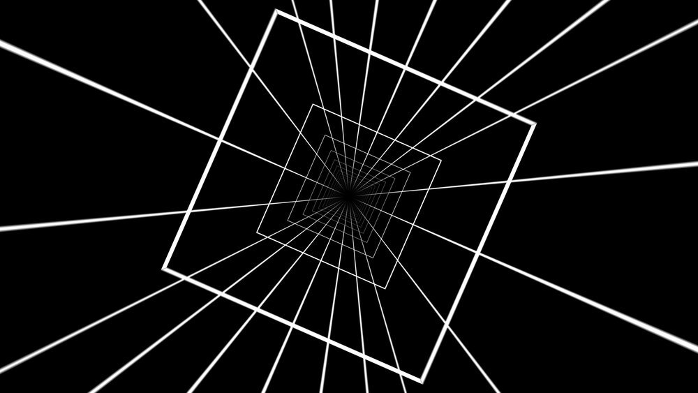 全新4K复古黑白几何抽象科幻灵感运动元素纹理循环视频素材包 影视音频 第7张