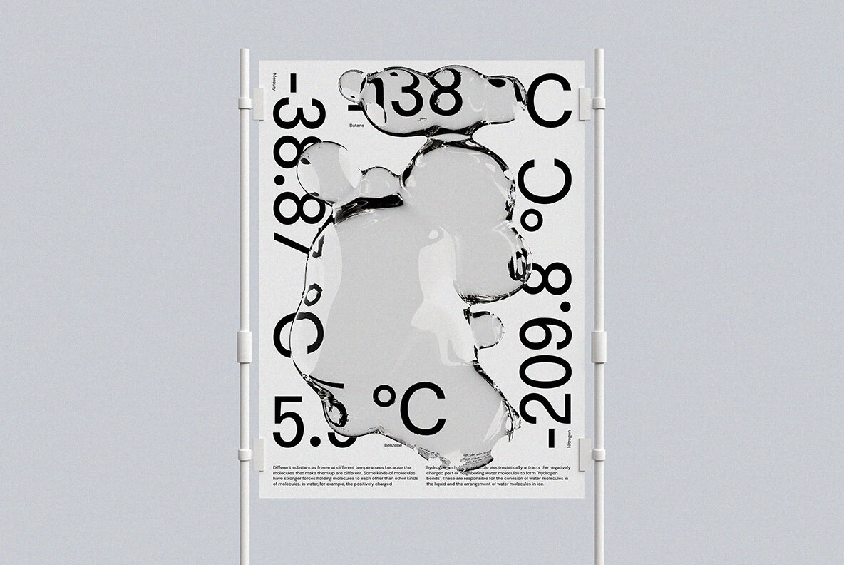 60款日系透明水滴极简液体气泡水珠空气感海报创意PNG合成素材 图片素材 第10张