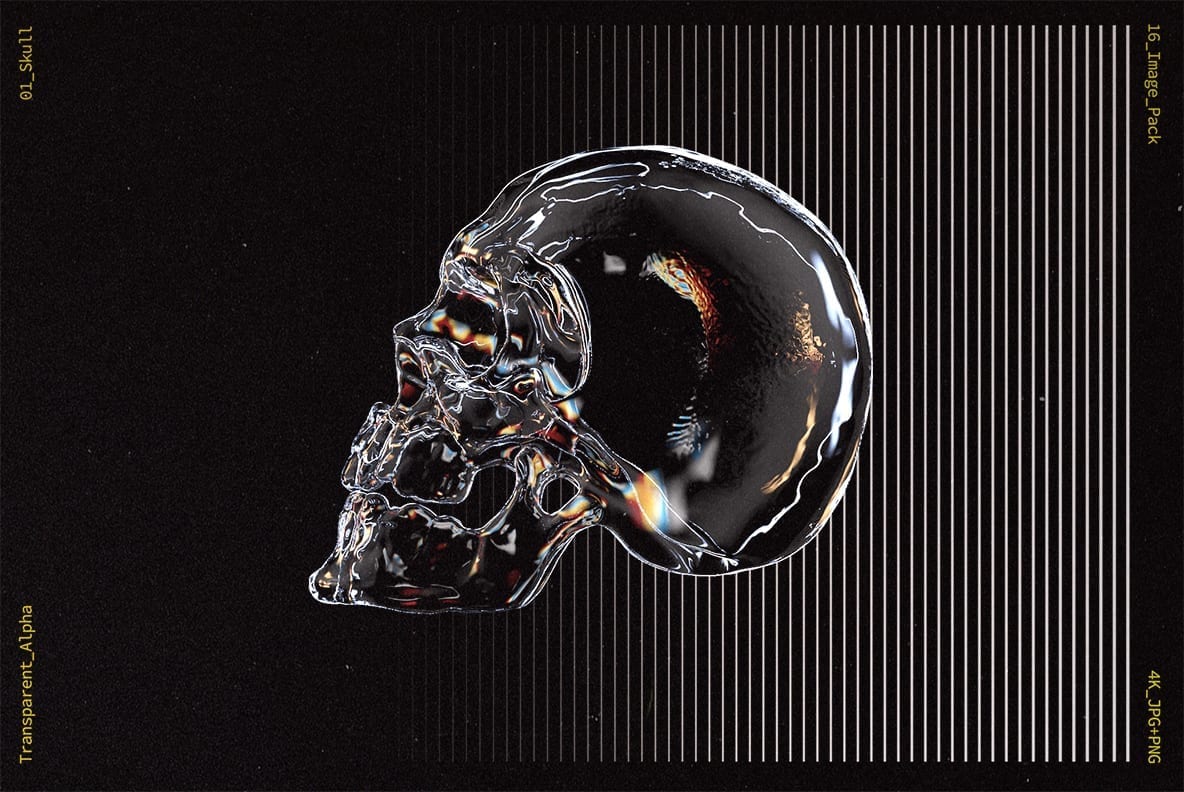 Glass Bones 新潮酸性透明玻璃材美学人体骨骼设计图片素材 图片素材 第5张