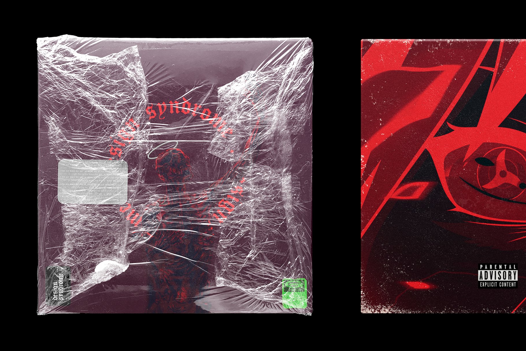 设计综合症：超酷艺术感做旧划痕塑料光盘CD唱片包装纹理+PSD样机 样机素材 第4张