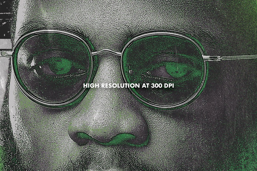 新潮嘻哈说唱绿色喷雾都市风格艺术家活动海报PSD模板 设计素材 第3张