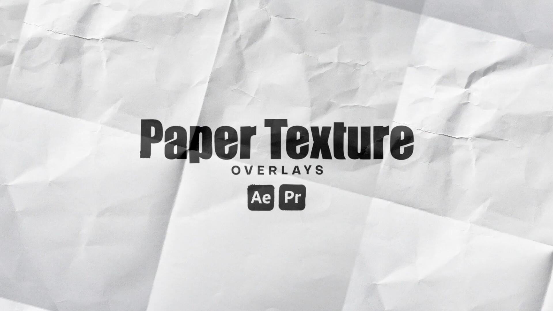 AE/PR模板：16个逼真粗糙褶皱磨损折痕纸张纹理背景视频设计素材 , 第1张