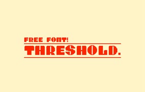 Threshold可商用的像素风格字体