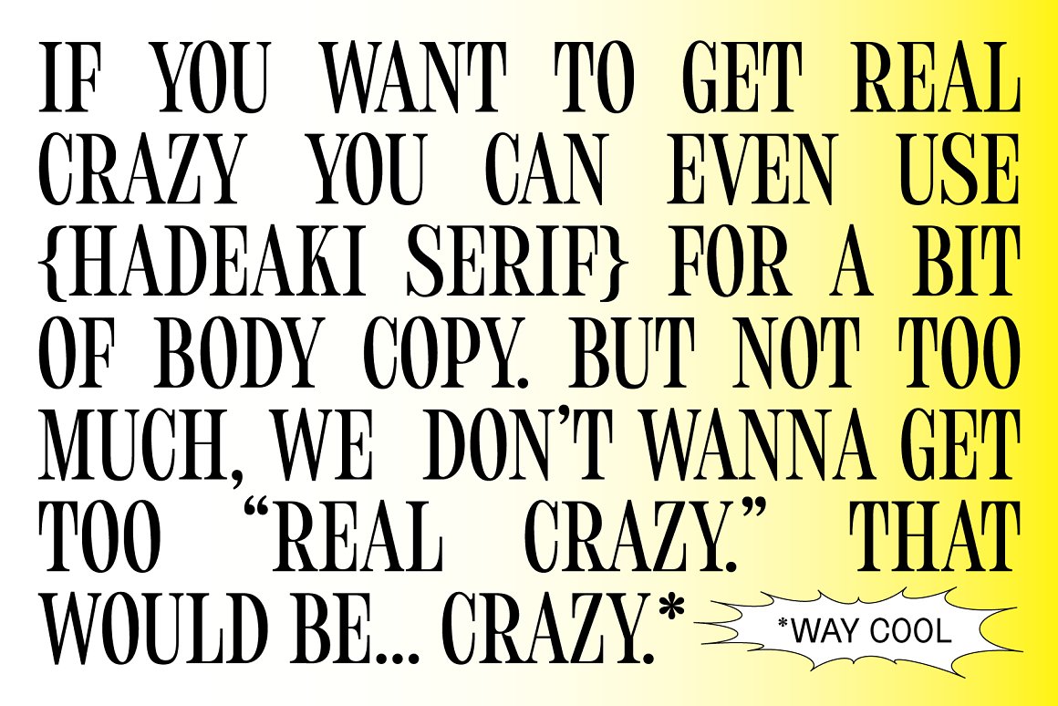 英文字体：时尚现代个性紧凑浓缩现代杂志海报视频品牌衬线字体 Hideaki Condensed Display Serif 设计素材 第10张
